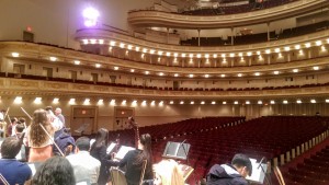Carnegie Hall, from the stage        